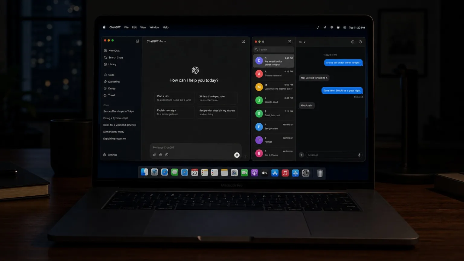 OpenAI, ChatGPT’nin Mac uygulamasına Mesajlar eklentisi ekledi