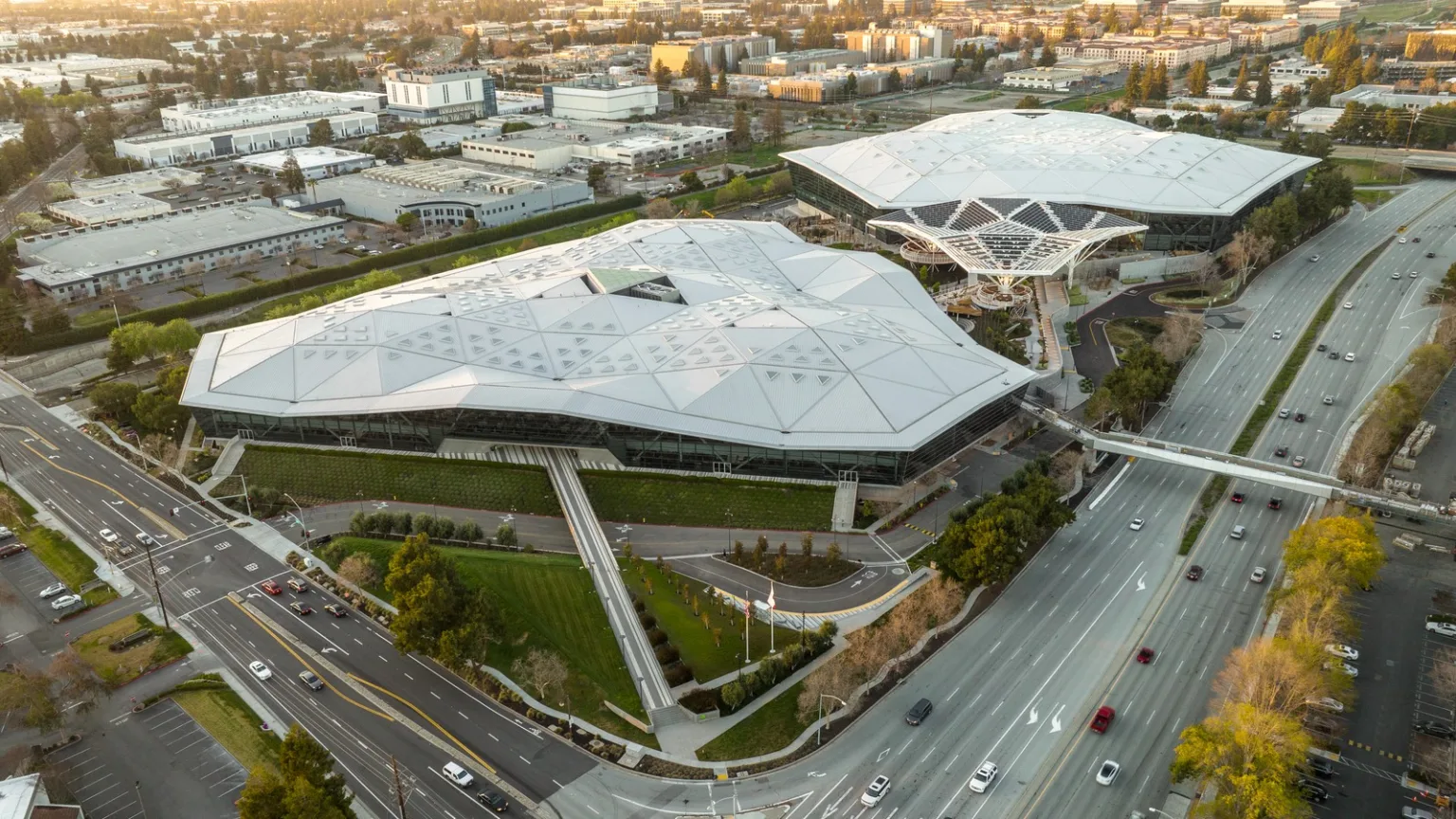 NVIDIA Santa Clara genel merkezinin havadan görünümü